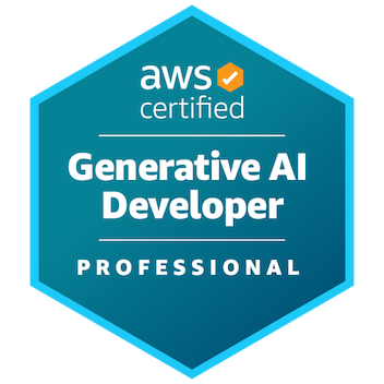 AWS Certified Generative AI Developer - Professional badge
